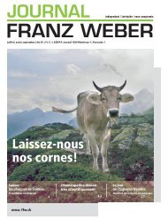 Laissez-nous nos cornes! - Fondation Franz Weber