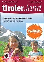 familienwandertage des landes tirol - Die Tiroler Landeszeitung