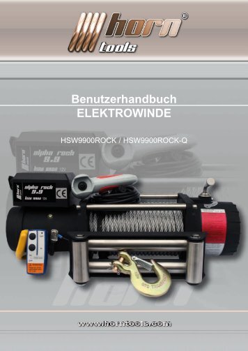 Benutzerhandbuch ELEKTROWINDE - horntools GmbH
