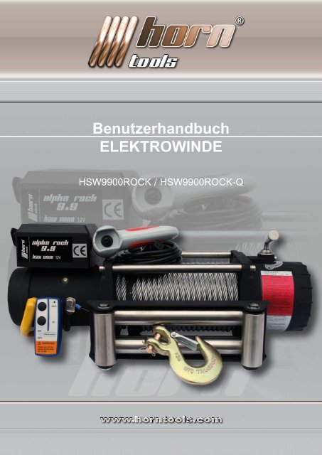 Benutzerhandbuch ELEKTROWINDE - horntools GmbH