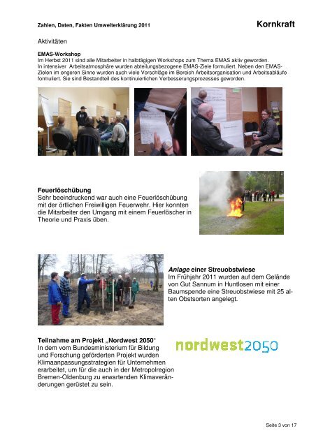Umwelterklärung 2012 - Kornkraft