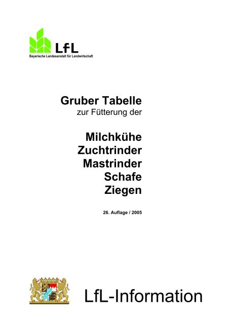 LfL-Information - Bayerische Landesanstalt für Landwirtschaft - Bayern
