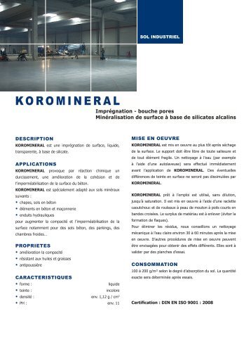 KOROMINERAL - Korodur