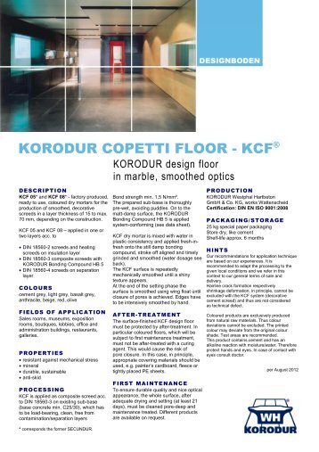 KORODUR COPETTI FLOOR - KCF