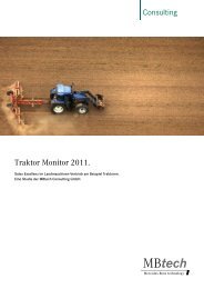 Traktor Monitor 2011. Consulting - MBtech Group