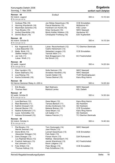 Ergebnisse Regatta 2006 (pdf)