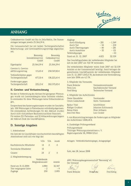 Magazin Sommer 2008 - AWG Wohnungsbaugenossenschaft ...