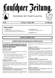 Amtsblatt der Stadt Lauscha