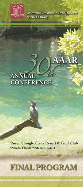 Download PDF of Conference Program Book - AAARabstracts