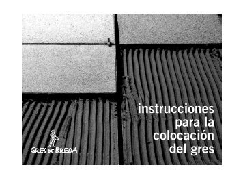 instrucciones para la colocación del gres - Gres de Breda