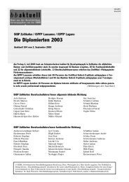 Die Diplomierten 2003 - Bbaktuell