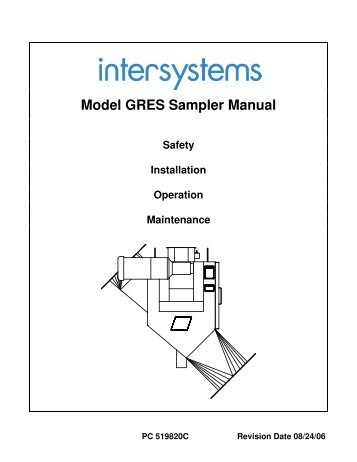 Model GRES Sampler Manual - Intersystems