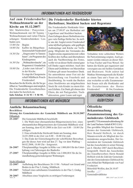 Amtsblatt 10-07 erschienen am 23.11.07.pdf - Stadt Bitterfeld-Wolfen