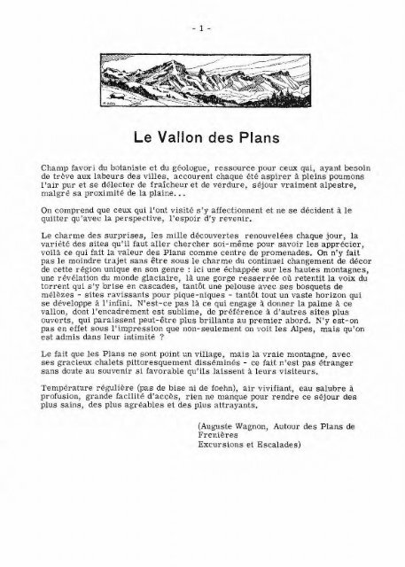 LE VALLON DES PLANS - aux Plans sur Bex