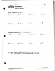 Pre-Algebra Practice workbook 1.1-1.6