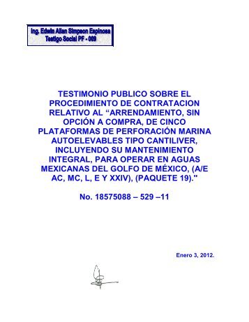 Testimonio Público 18575088-529-11.pdf - Pemex Exploración y ...