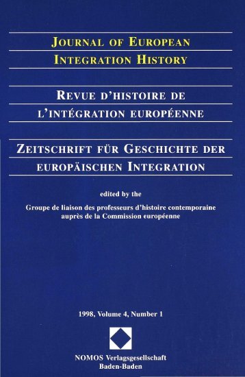 journal of european integration history revue d'histoire de l ...