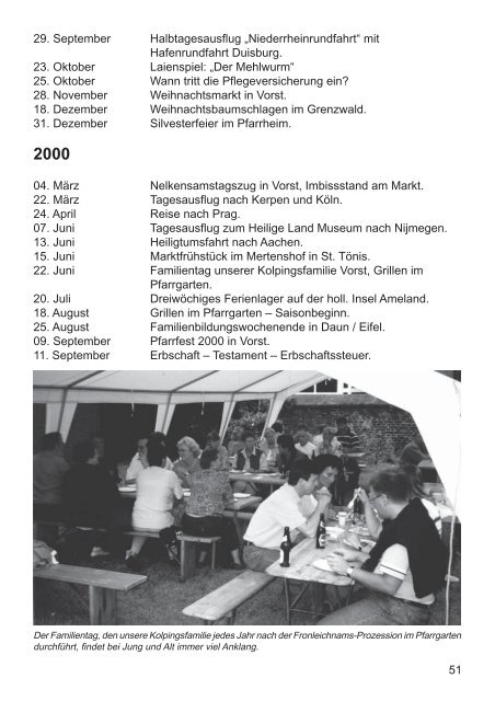 Festschrift zum Jubilaeumsjahr 2006 - Kolpingsfamilie Vorst