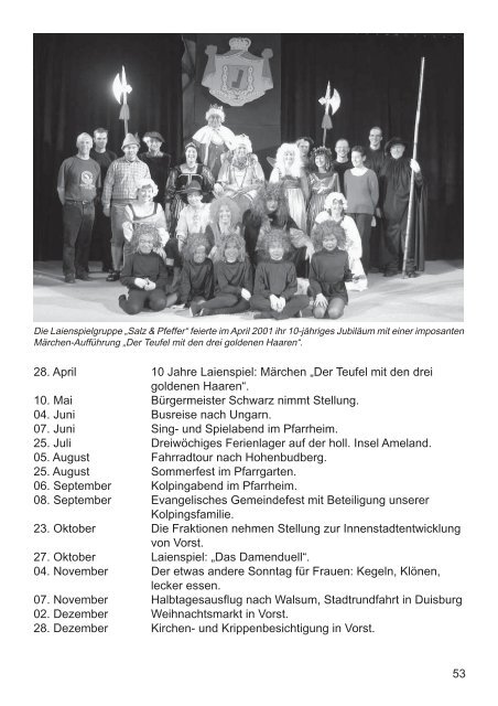 Festschrift zum Jubilaeumsjahr 2006 - Kolpingsfamilie Vorst