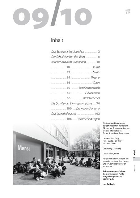 2009/10 - Rabanus-Maurus-Schule