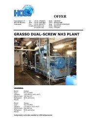 GRASSO DUAL-SCREW NH3 PLANT - HOS BV