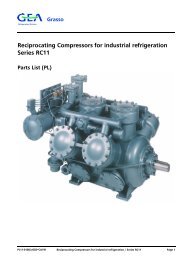 Reciprocating Compressors for industrial refrigeration Series RC11