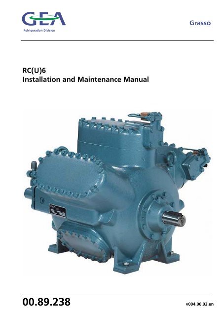 RC(U)6 Installation and Maintenance Manual - Marine Refrigeration ...