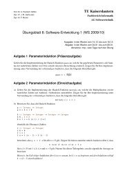 TU Kaiserslautern - AG Softwaretechnik