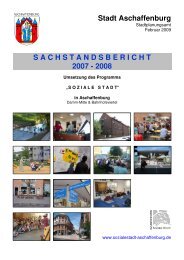 Bericht Soziale Stadt 2007-2008 - Sozialen Stadt Aschaffenburg