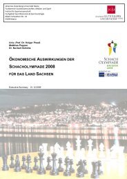 ökonomische auswirkungen der schacholympiade 2008 für das land ...