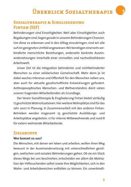 Jahresbericht 2003 - Fintan