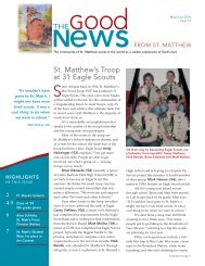 St. Matthew's Troop at 31 Eagle Scouts - Saint Matthew's Parish