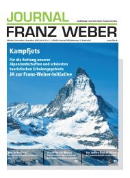 Journal Franz Weber Nr. 82 - Fondation Franz Weber