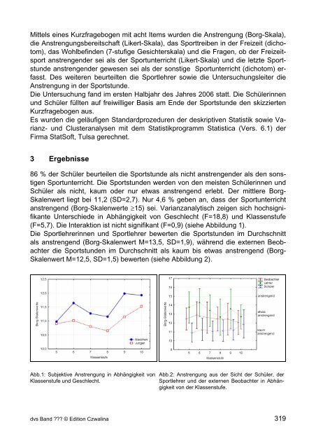 Georg Wydra (2007) Anstrengung im Sportunterricht – Ergebnisse ...