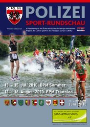 2010_Ausgabe_6_Juni - Österreichischer Polizeisportverband