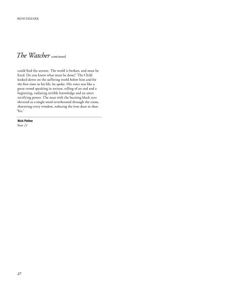 Literary Journal Issue#5 2011 - Cranbrook School