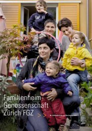 Jahresbericht 2010 - Familienheim-Genossenschaft Zürich