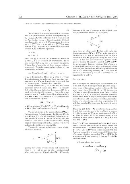 Mathematics in Independent Component Analysis