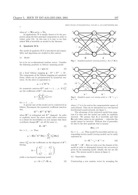 Mathematics in Independent Component Analysis