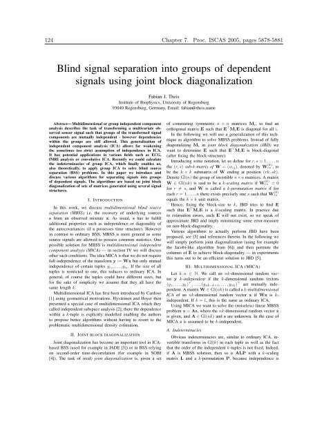 Mathematics in Independent Component Analysis