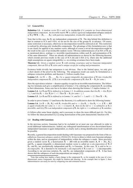 Mathematics in Independent Component Analysis