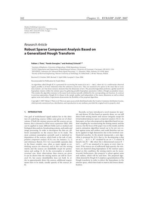 Mathematics in Independent Component Analysis