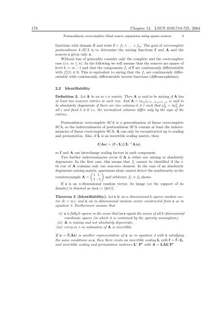 Mathematics in Independent Component Analysis