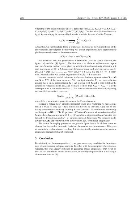 Mathematics in Independent Component Analysis