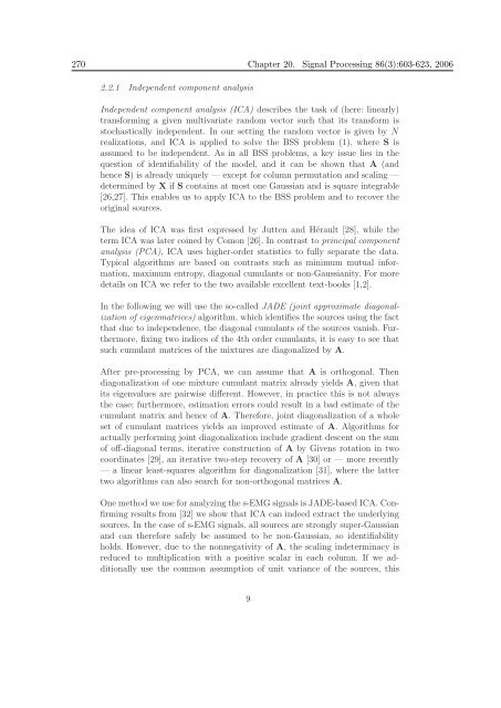 Mathematics in Independent Component Analysis