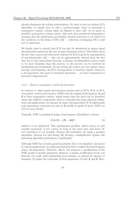 Mathematics in Independent Component Analysis