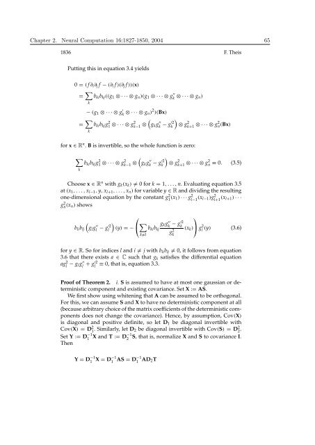 Mathematics in Independent Component Analysis