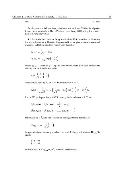 Mathematics in Independent Component Analysis