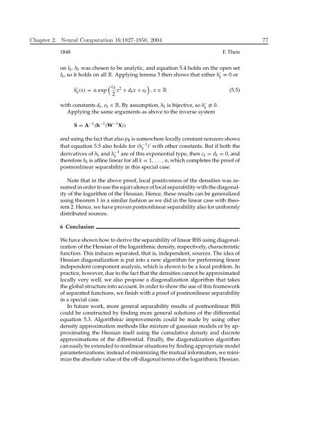 Mathematics in Independent Component Analysis