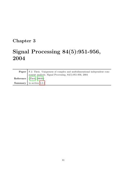 Mathematics in Independent Component Analysis